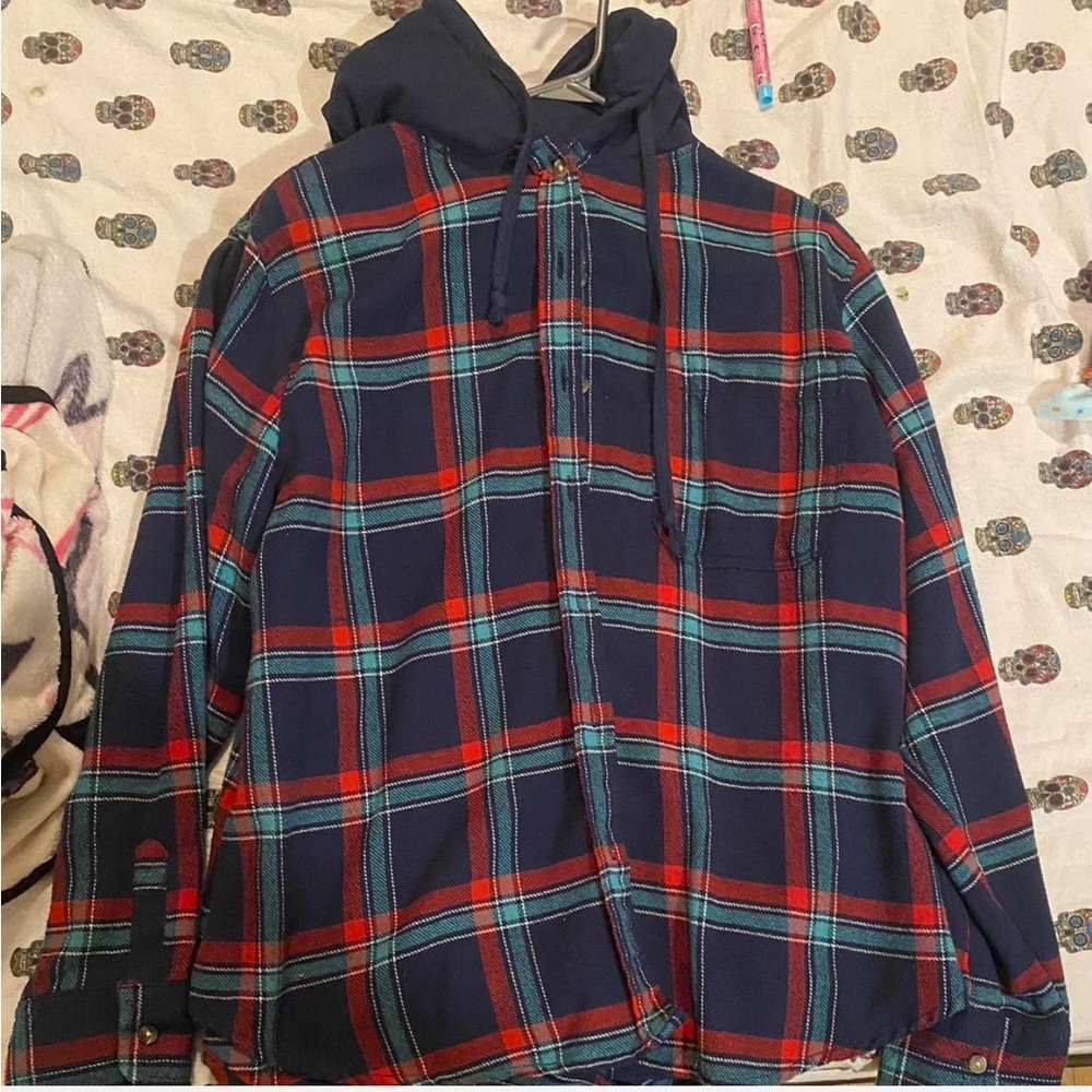 Bluenotes Red and Blue Plaid Shirt
